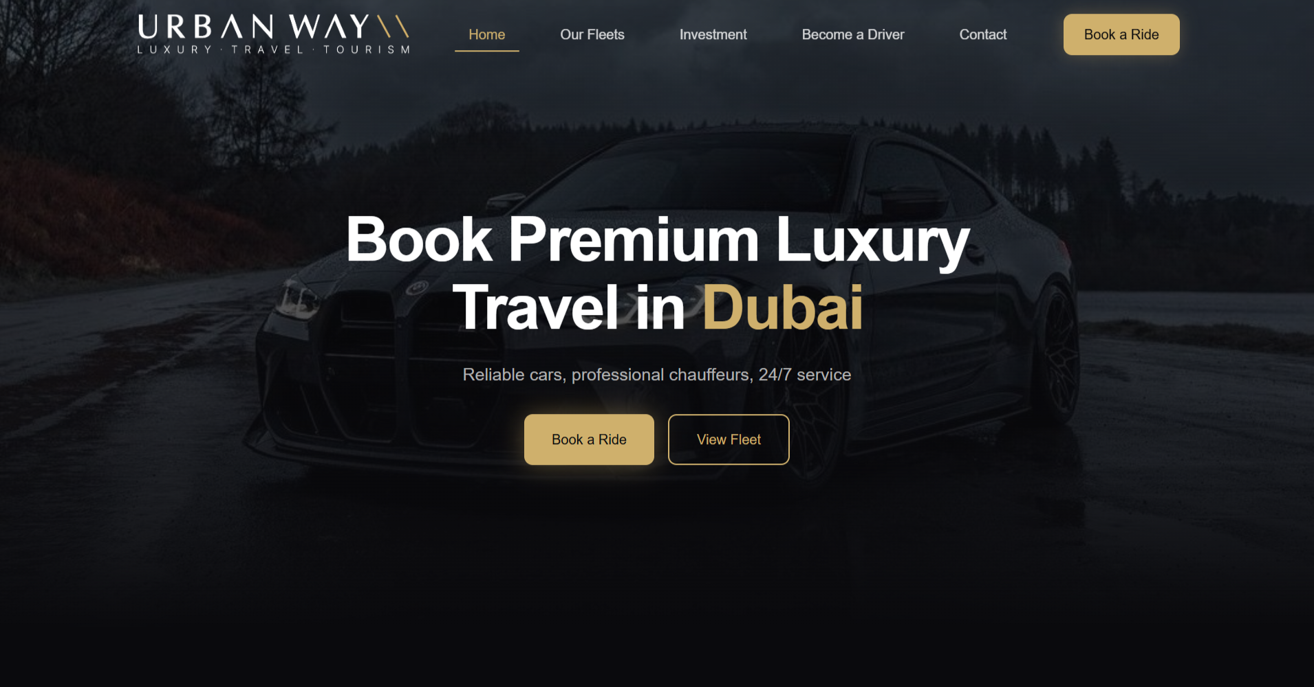 Urban Way website designed by The Weblix